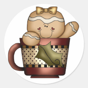 Christmas Gingerbread Sticker - SRF