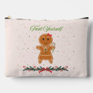 Christmas Gingerbread Woman Accessory Pouch