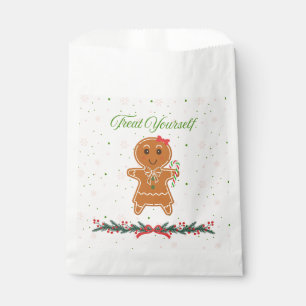 Christmas Gingerbread Woman Favour Bags