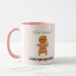 Christmas Gingerbread Woman Mug