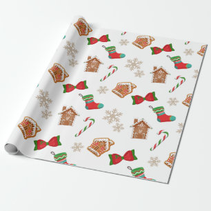 Christmas Gingerbread Wrapping Paper