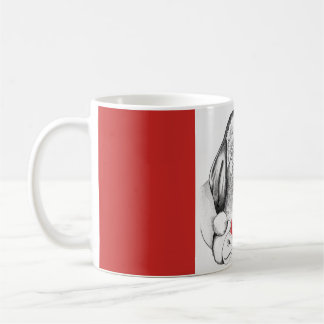 Christmas Giraffe and Santa Claus Coffee Mug