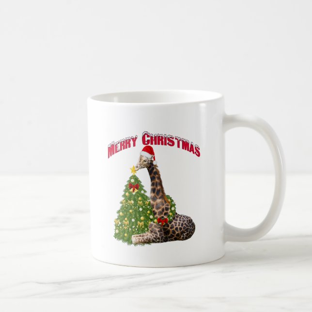 Christmas Giraffe Coffee Mug (Right)