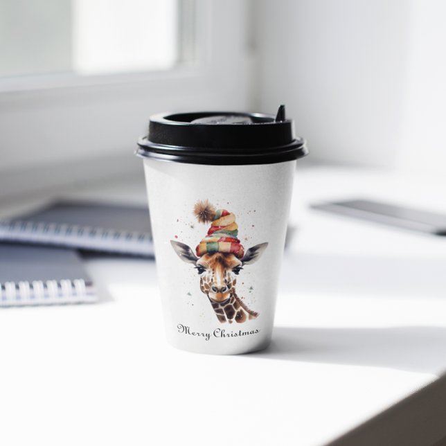 Christmas Giraffe Paper Cups (Creator Uploaded)