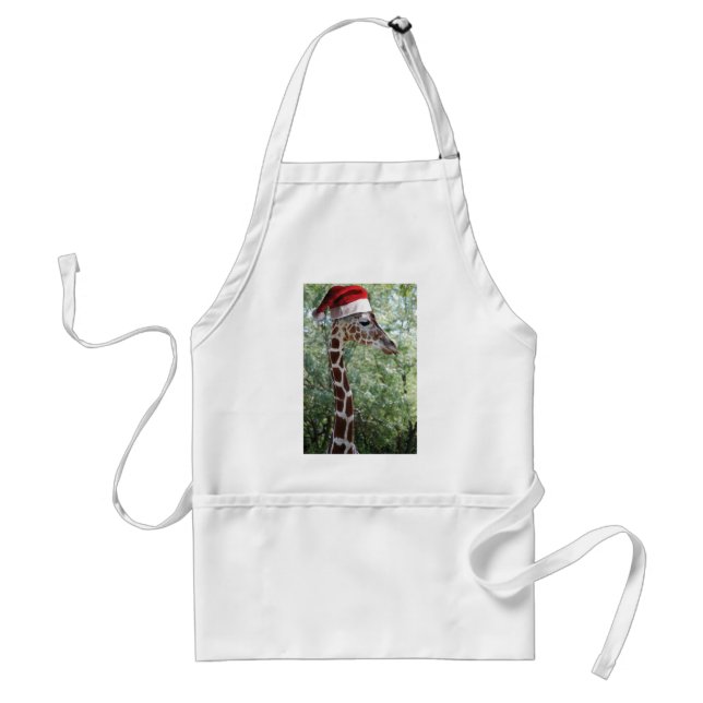Christmas Giraffe Standard Apron (Front)