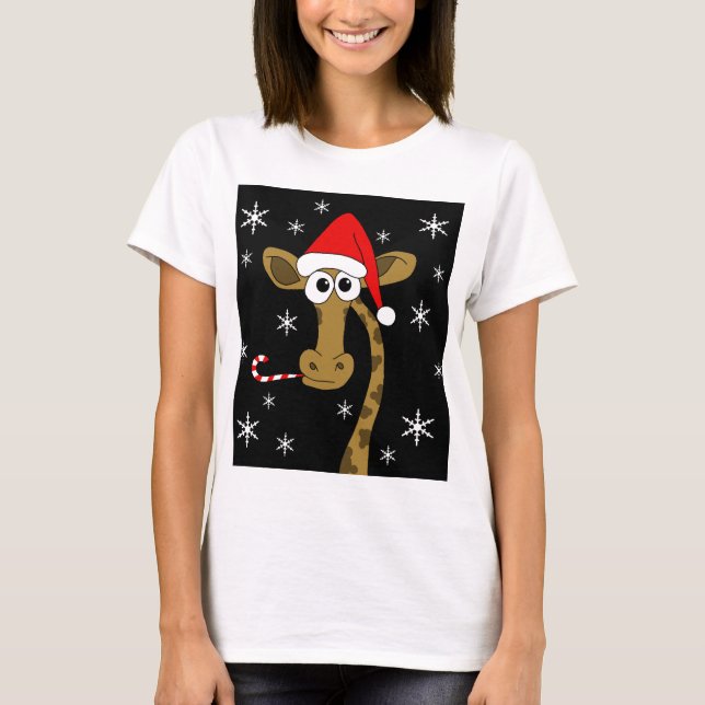 Christmas giraffe T-Shirt (Front)