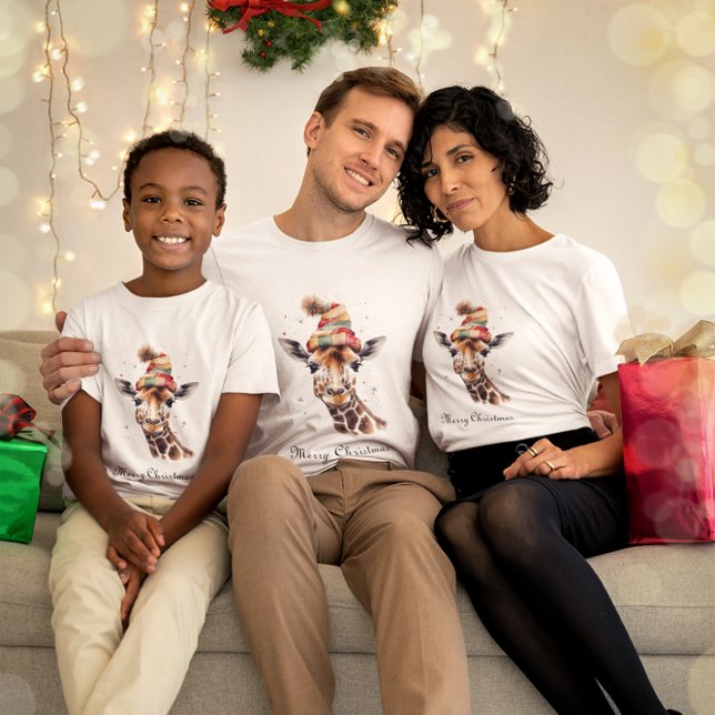 Christmas Giraffe T-Shirt (Creator Uploaded)