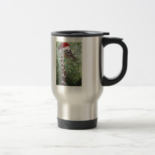 Christmas Giraffe Travel Mug