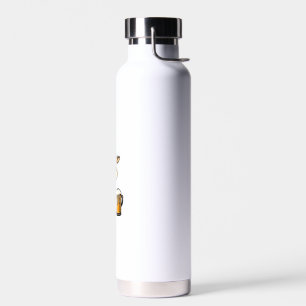 Christmas Giraffe With Beer _ Xmas Funny Party Water Bottle