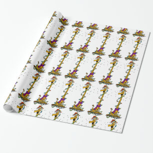 Christmas Giraffe Wrapping Paper