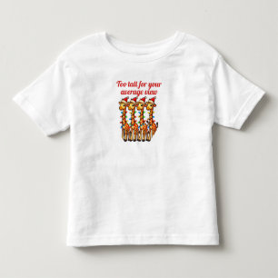 Christmas Giraffes with Santa Hats and Lights Toddler T-Shirt