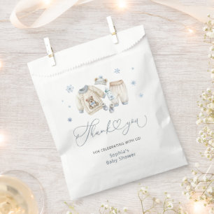 Christmas Girl Baby Shower Thank You Favour Bags