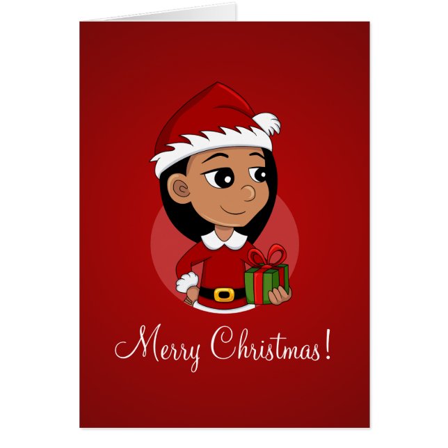 Christmas girl cartoon (Front)