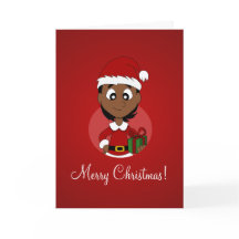 Christmas girl cartoon