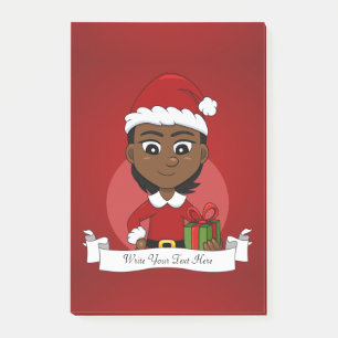 Christmas girl cartoon notes