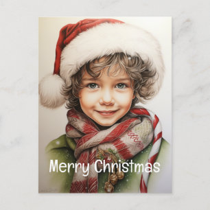 Christmas Girl Custom 10 of 25 Holiday Postcard