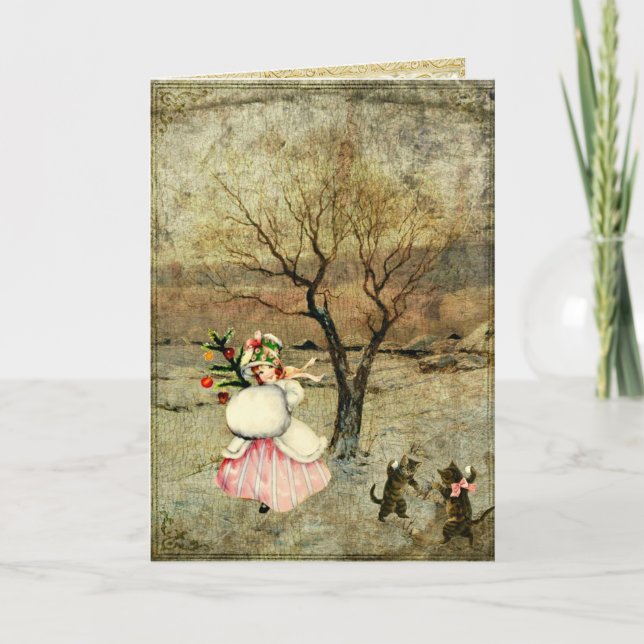 Christmas Girl Holiday Card (Front)