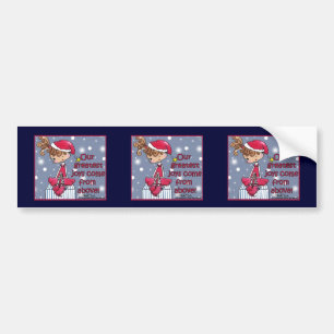 Christmas Girl-Joy From Above Bumper Sticker