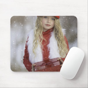 Christmas Girl Mouse Mat