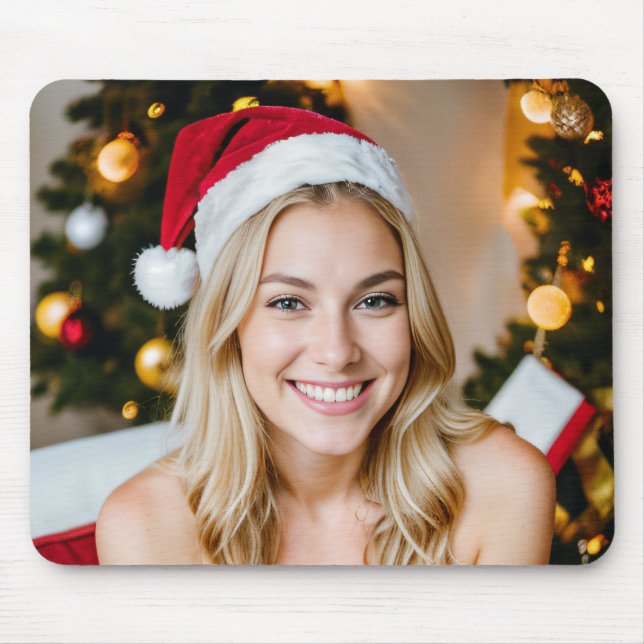 Christmas Girl Mouse Pad (Front)