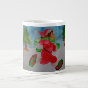CHRISTMAS GIRL RUNNER JUMBO COFFEE MUG