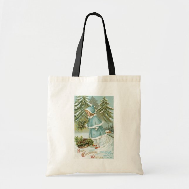 Christmas, Girl Tote Bag (Front)