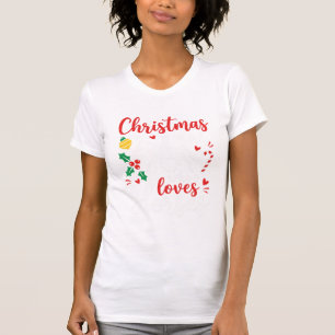 Christmas Girl Who Loves Horses T-Shirt