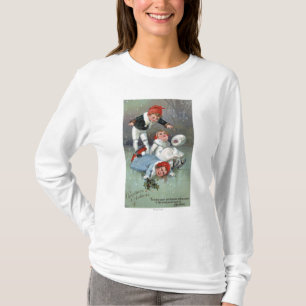 Christmas GladnessIce Skating Kids Collapse T-Shirt
