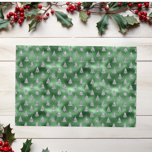 Christmas Glam glitter LookGreen Sparkle Trees  Tissue Paper