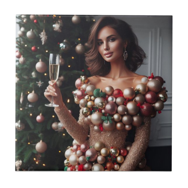 Christmas Glamour Tile (Front)