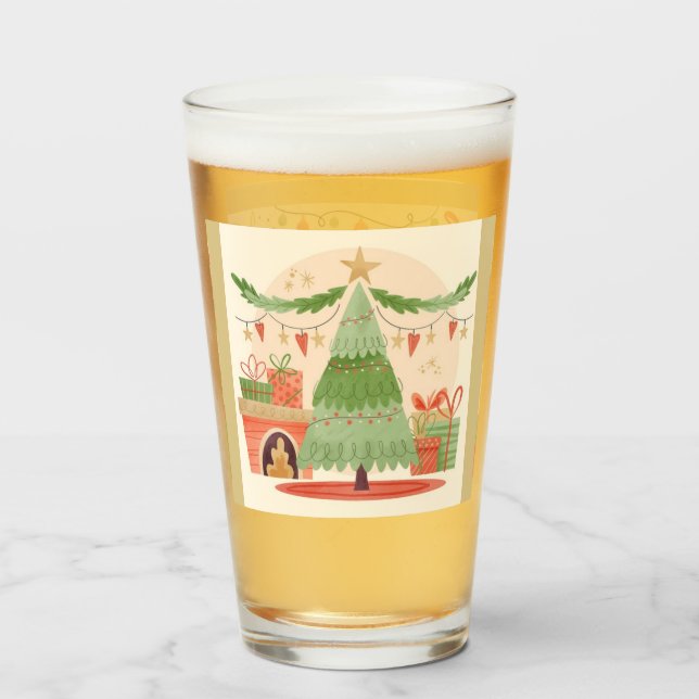 christmas Glass Cup (Back Filled)