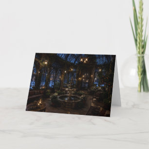 Christmas Glass Hall Fountain Christmas Card