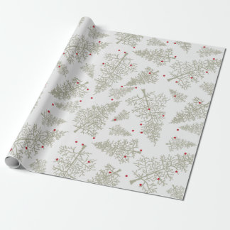 Christmas Glimmer: Red Christmas Vibe on Green Wrapping Paper