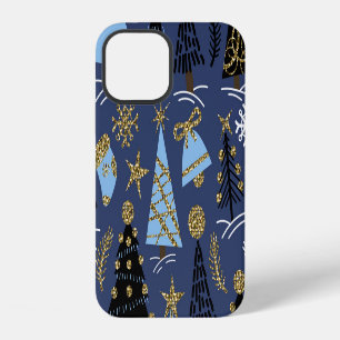 Christmas Glitter: Vintage Pattern iPhone 12 Case