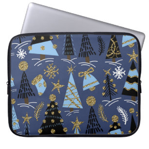 Christmas Glitter: Vintage Pattern Laptop Sleeve