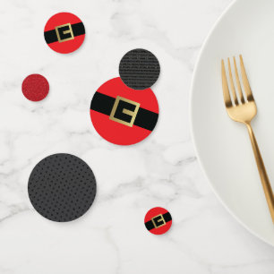 Christmas Glittery Santa Belts Holiday Confetti