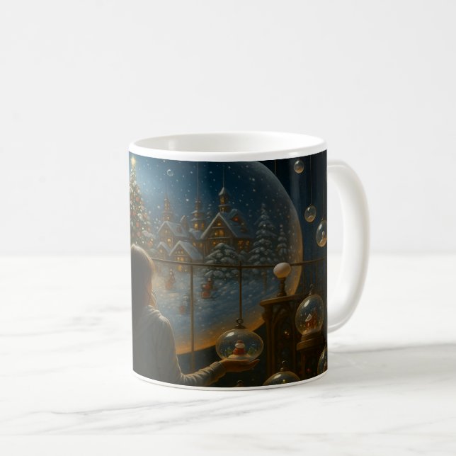 Christmas Globe Mug (Front Right)