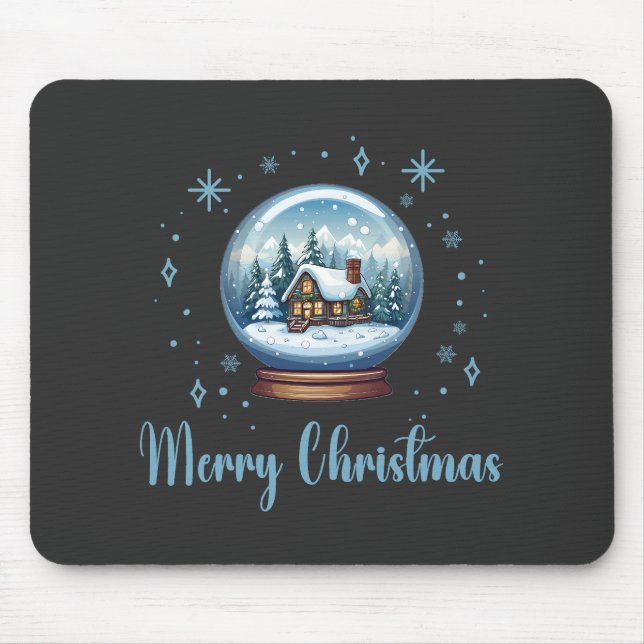 Christmas Globe Snow Magic Mouse Mat (Front)