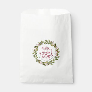 Christmas Glory to the New Born King Monogram Favour Bags