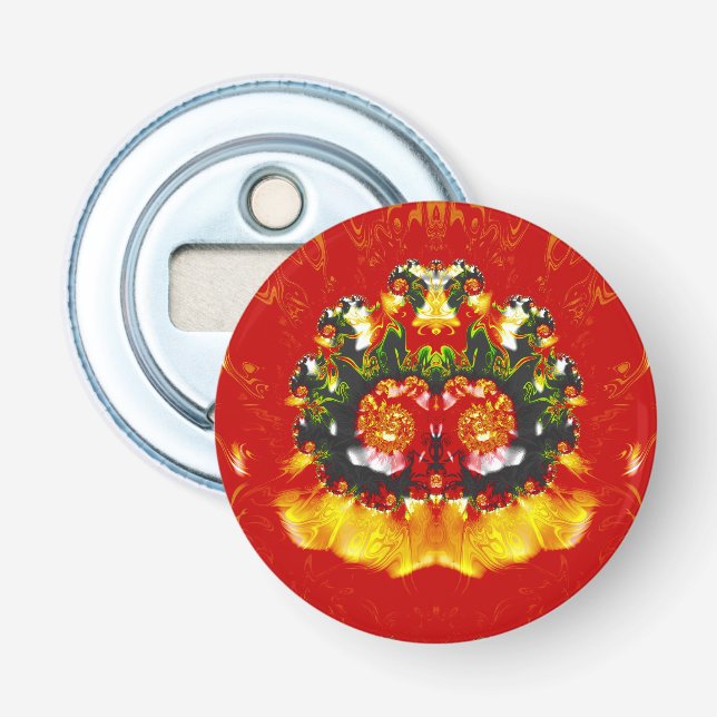CHRISTMAS glossy colors 3D Pattern ~ Bottle Opener (Front)