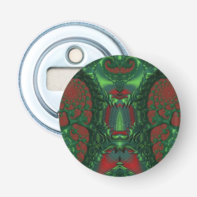 CHRISTMAS glossy colors 3D Pattern ~ Bottle Opener (Front)