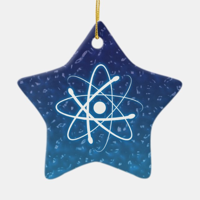 Christmas Glowing Atom Ornament (Front)