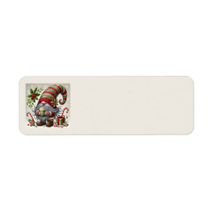 Christmas Gnome Address Labels