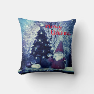 Christmas Gnome and Christmas Tree Cushion