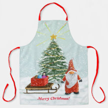 Christmas Gnome Apron Large