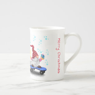 Christmas Gnome Bone China Mug