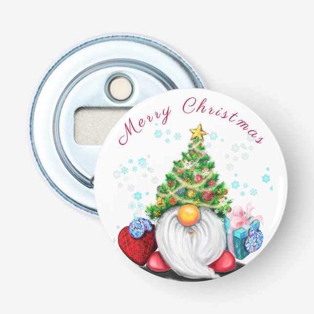 Christmas Gnome Bottle Opener (Front)