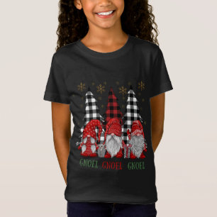 Christmas Gnome Buffalo Plaid Gnomes GNOEL T-Shirt