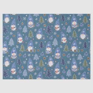 Christmas Gnome Christmas Tree Pattern Tissue Paper