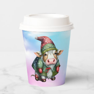 Christmas Gnome Cow Design-83456 Paper Cups